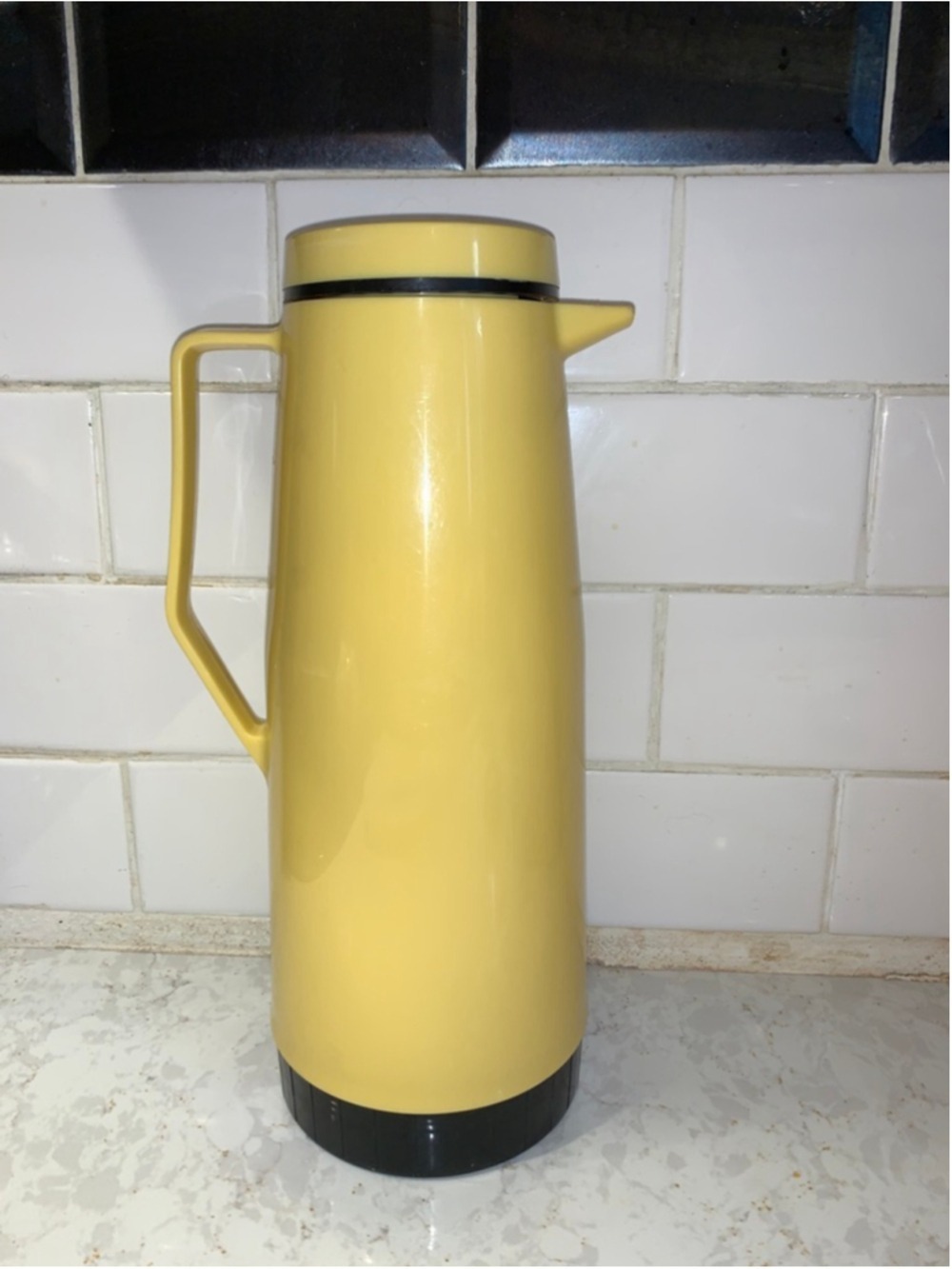 Vintage Thermos Yellow & Black One Size Water Bottle & Thermos